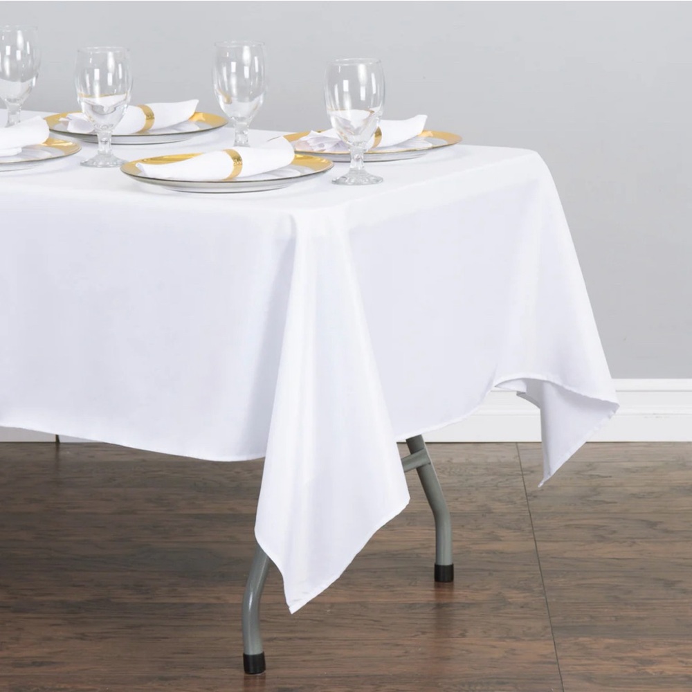 Set of 10 60 X 126 in. Rectangular Polyester Tablecloth